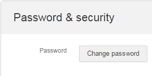 Password and Security