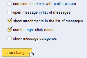 yandex.mail show messege categories
