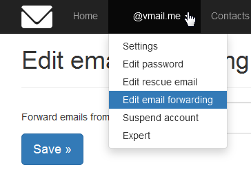 edit email forwarding