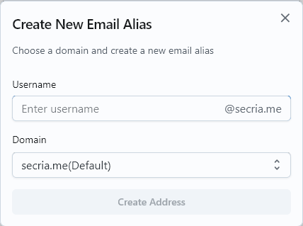 Create New Alias